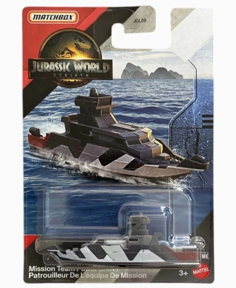 Matchbox Mission Team Patrol Craft Jurassic World Rebirth 2025 Mattel - Immagine 1 di 2