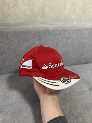 Puma Scuderia Ferrari Formula One Adult Hat Santander F1 Flat Brim Cap Red - Image 1 of 4