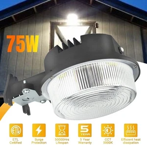 75 Watt LED Dusk to Dawn LED Outdoor Lighting LED Barn Lights Photocell Included - Picture 1 of 16