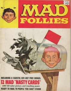 Mad Magazine - Mad Follies - Number 7 - Includes Attached Nasty Cards - 1969 - Picture 1 of 2