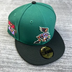 Phoenix Coyotes Hat Cap Mens Fitted 7 5/8 Green New Era Side Patch NHL Hockey - Picture 1 of 6