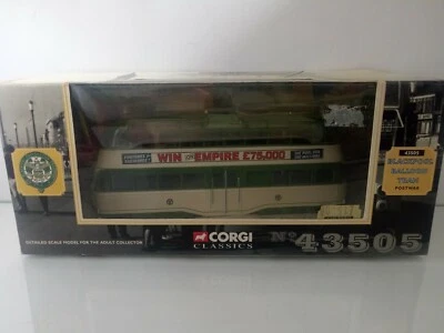 Corgi 43505 Blackpool Balloon Tram "WIN ON EMPIRE" 1/76  (21/71) - Bild 1 von 2