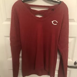 Women’s Cincinnati Reds L/S Shirt Size Medium New Reg. $44.99 - Picture 1 of 5