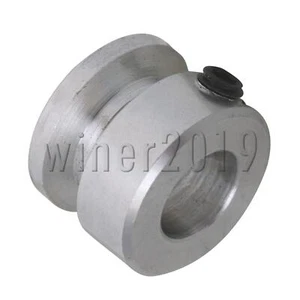 Aluminium Single 1 Nut Fixed Bore Riemenscheibe für Motorwelle 3 mm Rundriemen - Bild 1 von 6