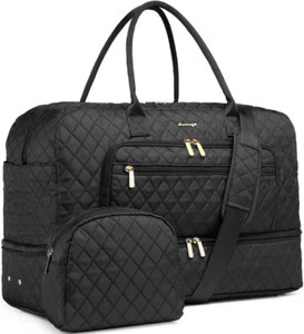 Large Women Duffle Bag - Carry on Overnight Bag Weekend Duffel Tote Bag Yoga G - Picture 1 of 12
