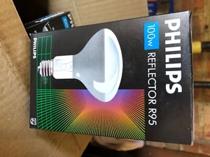 Philips Reflector 100W R95 ES E27 Spotlight Bulb Light - Picture 1 of 2