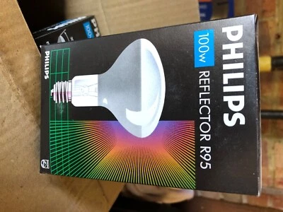 Philips Reflector 100W R95 ES E27 Spotlight Bulb Light - Image 1 of 2