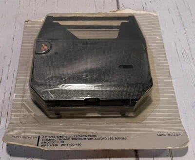 Brother Black Correctable Film Ax10/12/12m/15/20/22/ect Typewriter Ribbon 2-Pack - Image 1 of 4