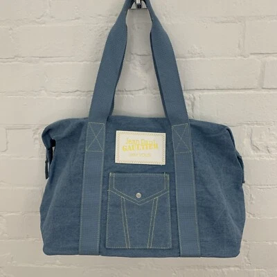 Bolso de Lona Jean Paul Gaultier “Pour Vous” Azul Jean Look Nuevo Foto 1 de 2