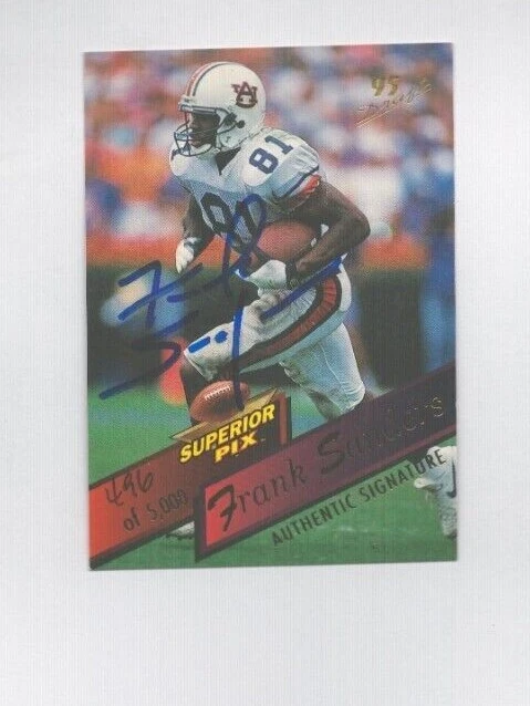 FRANK SANDERS # 62 1995 SUPERIOR PIX DRAFTS AUTOGRAPH  RC - Image 1 of 1
