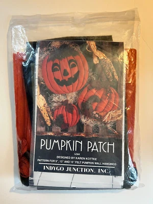 Indygo Junction, Inc. Pumpkin Patch IJ384 by Karen Kottke Felt Wall Hanging Kit - Image 1 of 4