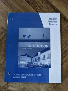 Interaction: Langue et culture French Language Student Activity Manual - Picture 1 of 2