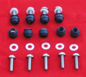 DUCATI SILVER TITANIUM SCREEN WINDSCREEN SCREW & WELL NUTS 27PCS KIT 749 999 - Picture 1 of 1