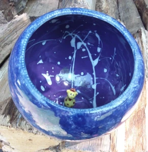 Vasino Bambino Ceramica Lucida Allenamento Orinatoio Screziato Dk Blu Giraffa? interno - Foto 1 di 7