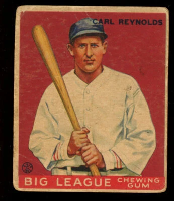 1933 Goudey 120 Carl Reynolds St. Louis Browns - Image 1 of 2