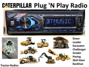 Plug & Play Caterpillar Tractor Radio Bluetooth Loader Dozer Excavator Cat - Picture 1 of 4