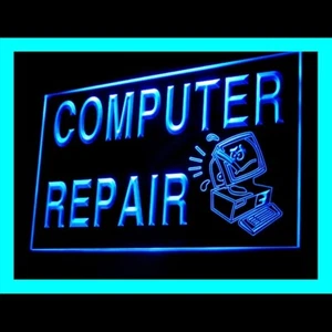 130025 Reparación de Computadoras Windows Conveniente Pantalla LED Luz Letrero de Neón - Imagen 1 de 1