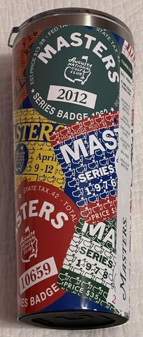 2023 MASTERS BADGE 24 OZ CORKCICLE TUMBLER INSULATED CUP - Flag Cover