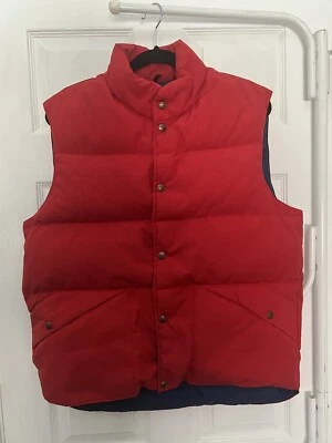 Chaleco de Plumón Penfield Trailwear Rojo a Presión Hecho en EE. UU. De Colección Para Hombres L Foto 1 de 4