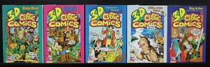 CLASSIC COMICS 3D #1-#5 ALL COME WITH 3-D GLASSES! FROM WENDY's KIDS MEALS - Picture 1 of 2