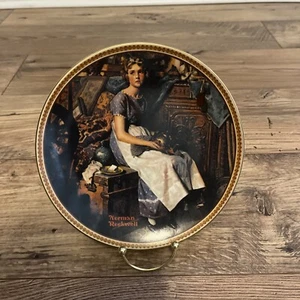 Norman Rockwell “Dreaming In The Attic”Knowles Plate - Picture 1 of 6