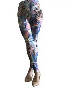 Women Printed Colorful Stretch Slim Skinny Leggings Pants K7761 #10 M/L - Picture 1 of 1