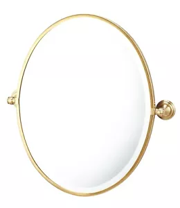 Turner Hastings Mayer Brushed Brass Pivot Oval Mirror 61cm x 46cm (Lot 359) - Picture 1 of 4