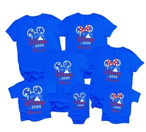 Disney Trip T-Shirt Disneyworld Disneyland Vacation Family Matching Royal Tshirt - Picture 1 of 3