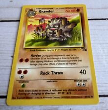 Graveler Pokémon TCG 37/62 Fossil Set Unlimited Uncommon LP