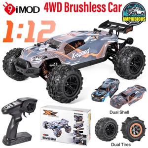 1/12 RC Monster Truck 4WD Brushless With 2 Body Shell Off-Road Tires Sand Tires - Bild 1 von 23