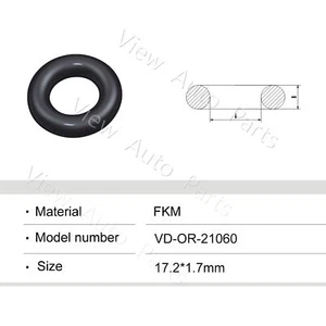 50pcs Fuel Injector Rubber Orings Size 17.2*1.7mm - Picture 1 of 1