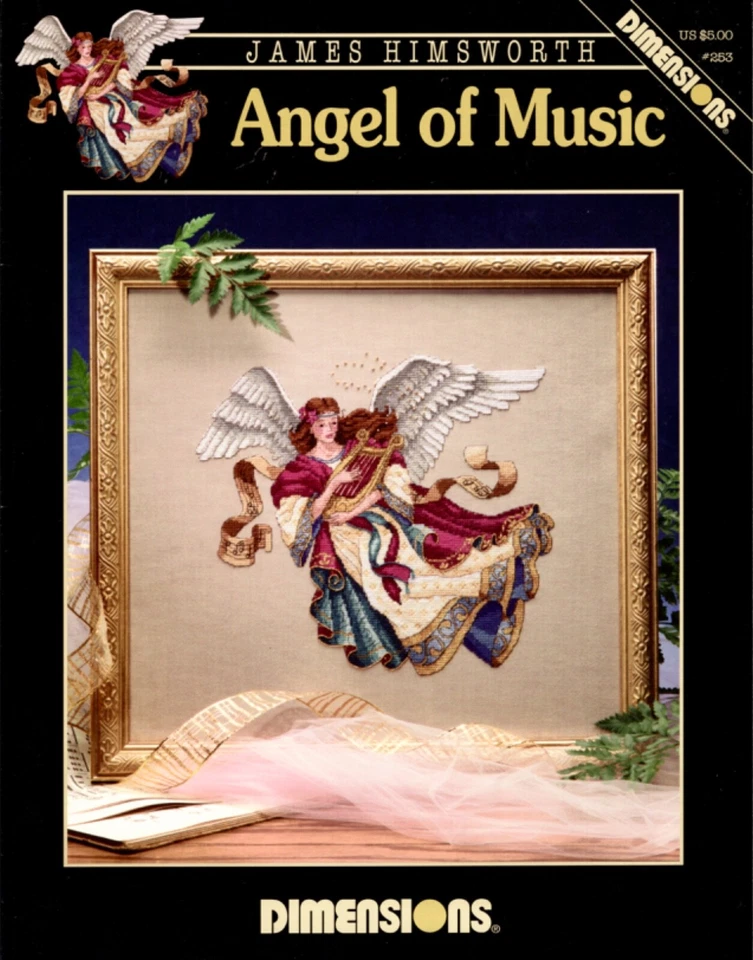 Angel of Music Counted Cross Stitch Pattern 253 from Dimensions, James Himsworth - Image 1 of 1