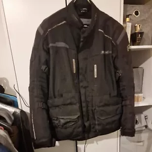 Richa Motorbike Jacket Touring Black Waterproof Windproof Canvas EX Size L - Picture 1 of 18