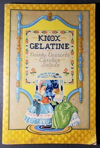 Vintage/Rare 1931 Knox Gelatine Dainty Desserts, Candies, Salads Recipe Book - Imagen 1 de 9