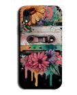Colourful Cassette Tape Phone Case Cover Flowers Dripping Paint Artwork Q481