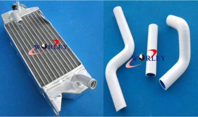 RADIADOR Y MANGUERA ALUMINIO KAWASAKI KX80 KX85 KX100 1998-2009 2003 2004 2005 Foto 1 de 4