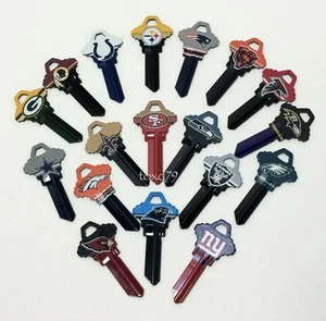 All NFL Teams Officially Licensed Football Team Key Blank, Schlage SC1 68  - Picture 1 of 61