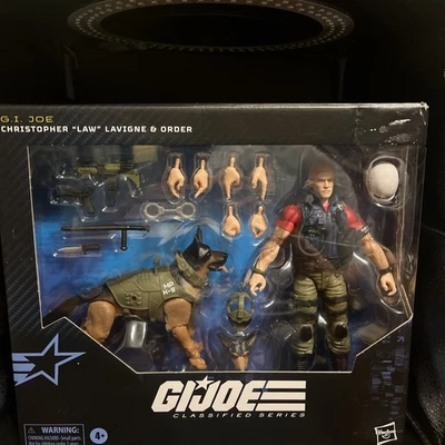 Figura de acción de lujo GI Joe Classified Series Christopher "Law" Lavigne & Order Foto 1 de 4