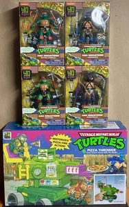 Teenage Mutant Ninja Turtles TMNT 1988 Remastered Set of 4 & Pizza Thrower 2024 - Picture 1 of 15