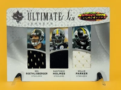 Ultimate Six Jersey Roethlisberger Parker Holmes/50 Warner Fitzgerald BoldinSB43 - Image 1 of 4