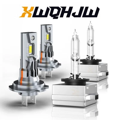 Combo LED HID Headlight Hi/Lo  Bulbs For BMW 750i 750Li 760Li 2006-2008 - Image 1 of 4