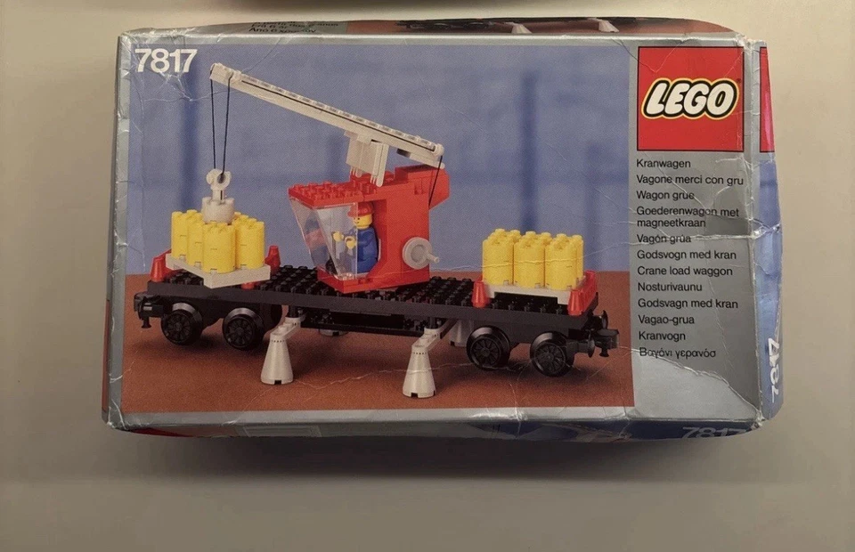 LEGO 7817 Crane Wagon Car Classic Railway - Open Box - Sealed Bags NEW - Image 1 of 4