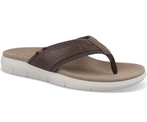 Club Room Mens Roger Flip Flop Sandals 9 Brown Toe-Post Casual Flats Shoes NEW - Picture 1 of 3