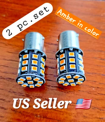 🔥1 Par de Bombillas LED Ámbar Giratorias para Kawasaki Z1000 ZZR1200 2002-2013💡Brighter Foto 1 de 4