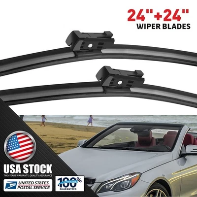 Limpiaparabrisas delantero 24" y 24" para Mercedes-Benz E250 E350 E400 E550 OEM Foto 1 de 4