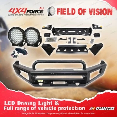 4X4FORCE Safari Shield U Loop Bullbar Drive Lights for Volkswagen Amarok 11-23 - image 1 of 2