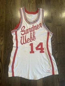 Vintage 1973-1975 Wilson BILL ELLIS #14 Gardner Webb Bulldogs Game Worn Jersey - Picture 1 of 10