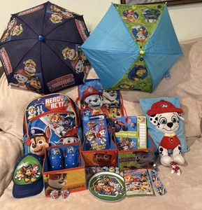 Lote Surtido Paw Patrol Sombrero Libros Paraguas Mochila Contenedores Anillos Rodilleras Almohada - Imagen 1 de 16