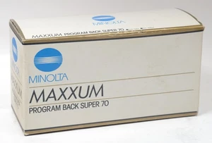 Original Minolta Maxxum Program Back Super 70 Box - EMPTY - For Collectors - Picture 1 of 1