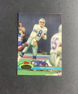 Stadium Club Troy Aikman #228 Dallas Cowboys 1991 *JY30 - Imagen 1 de 2